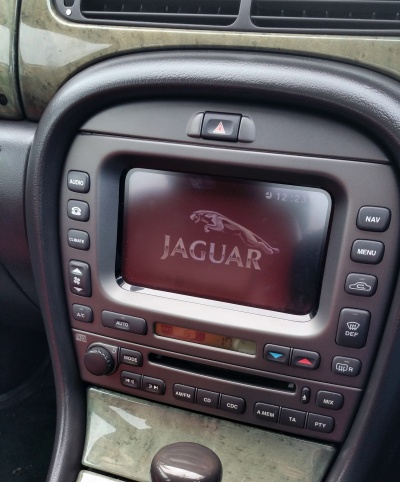 After - the Jaguar touchscreen. I didn't actually fit the climate control panel (that was just for testing). I then went straight on to fitting the touchscreen and navigation unit. After - the Jaguar touchscreen. I didn't actually fit the climate control panel (that was just for testing). I then went straight on to fitting the touchscreen and navigation unit.